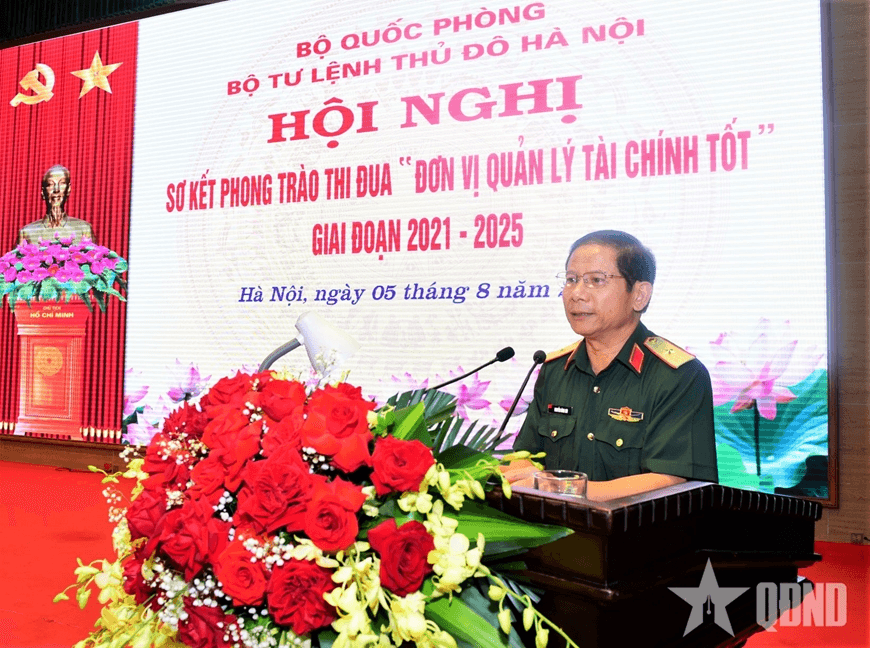 Bộ tư lệnh Thủ đô Hà Nội sơ kết phong trào thi đua “Đơn vị quản lý tài chính tốt”