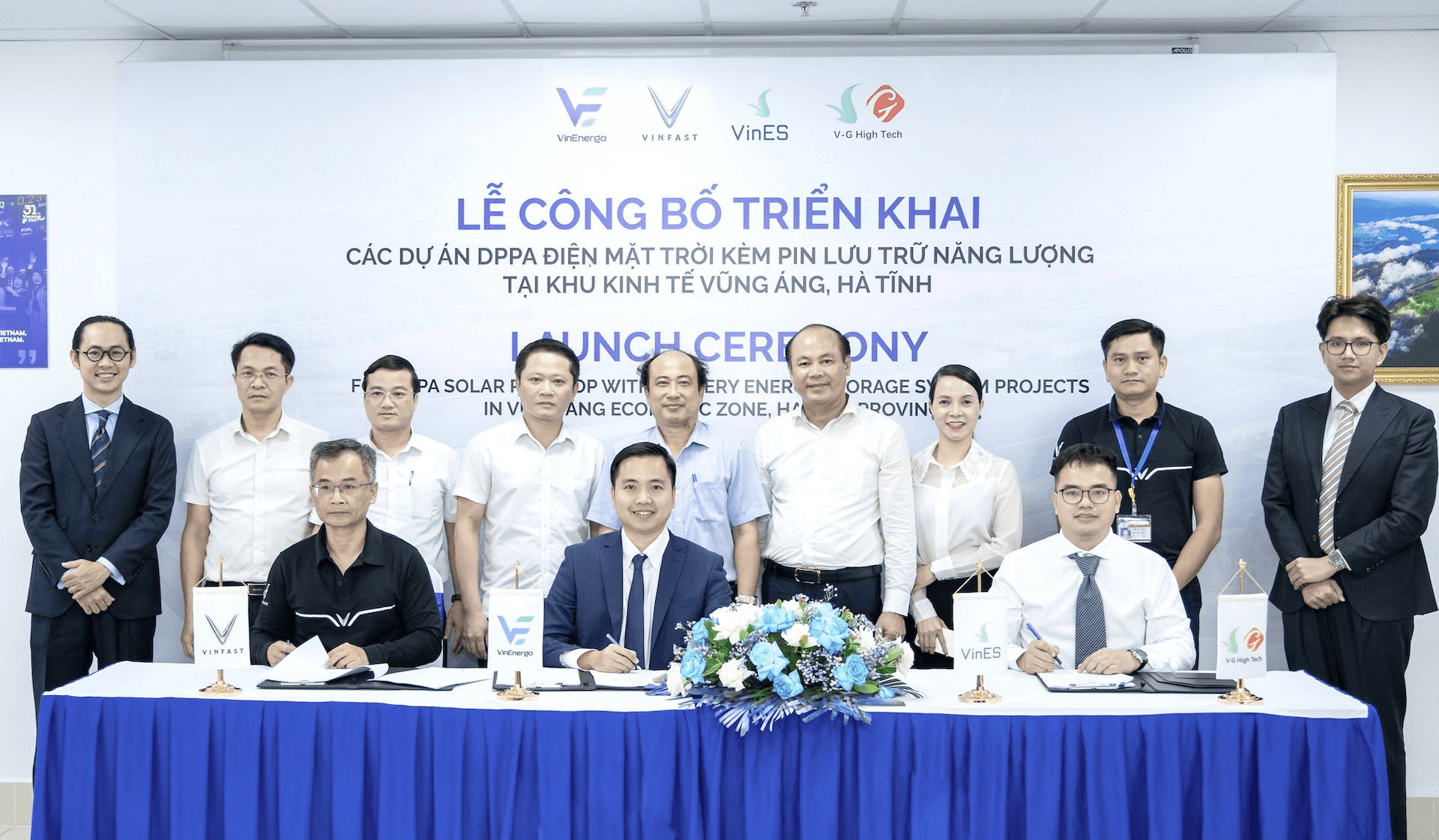 VinEnergo triển khai các dự án điện mặt trời kèm pin lưu trữ cho nhà máy ô tô VinFast và 2 nhà máy pin tại Hà Tĩnh