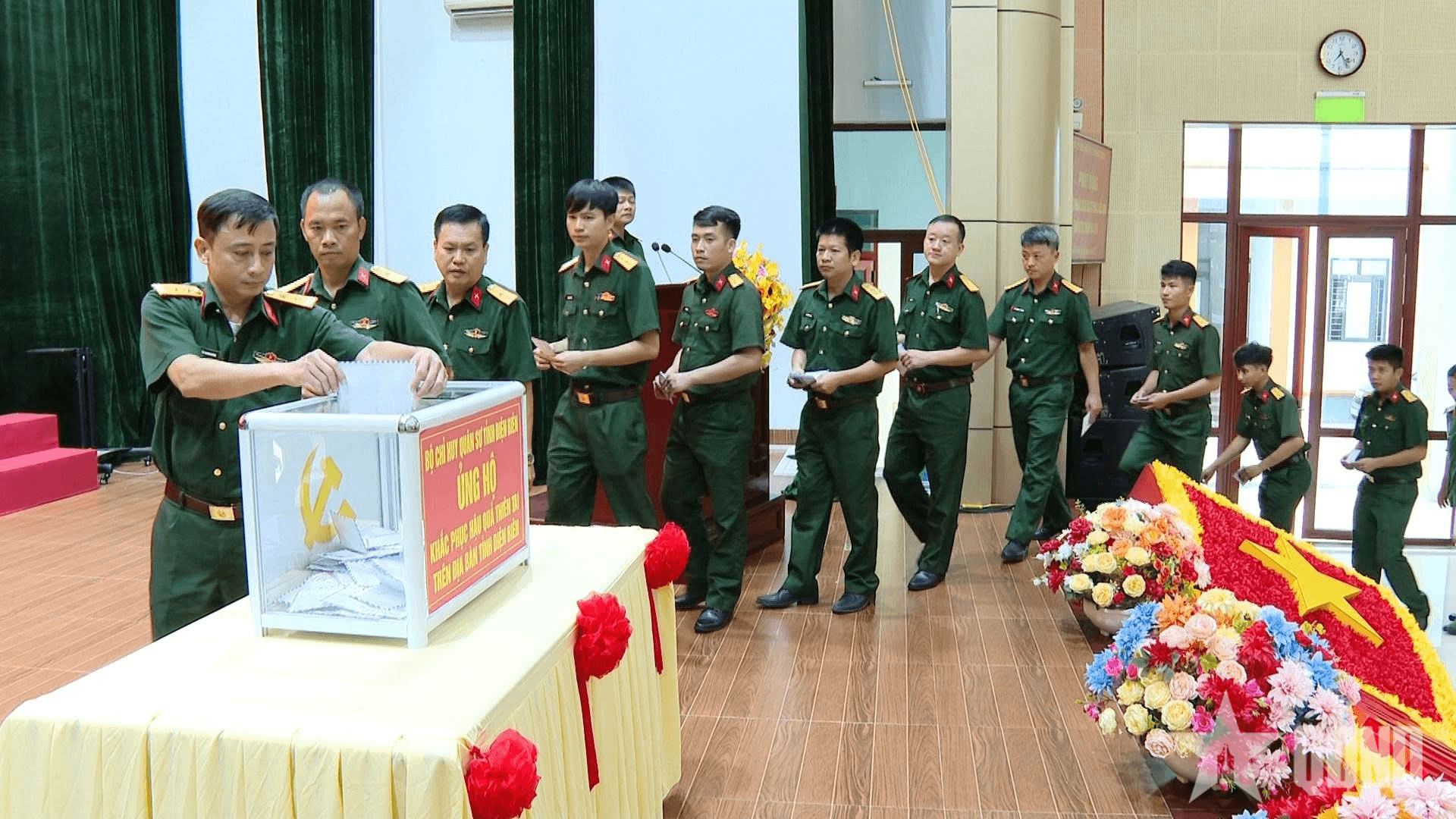 Bộ CHQS tỉnh Điện Biên phát động ủng hộ người dân bị thiên tai trên địa bàn tỉnh