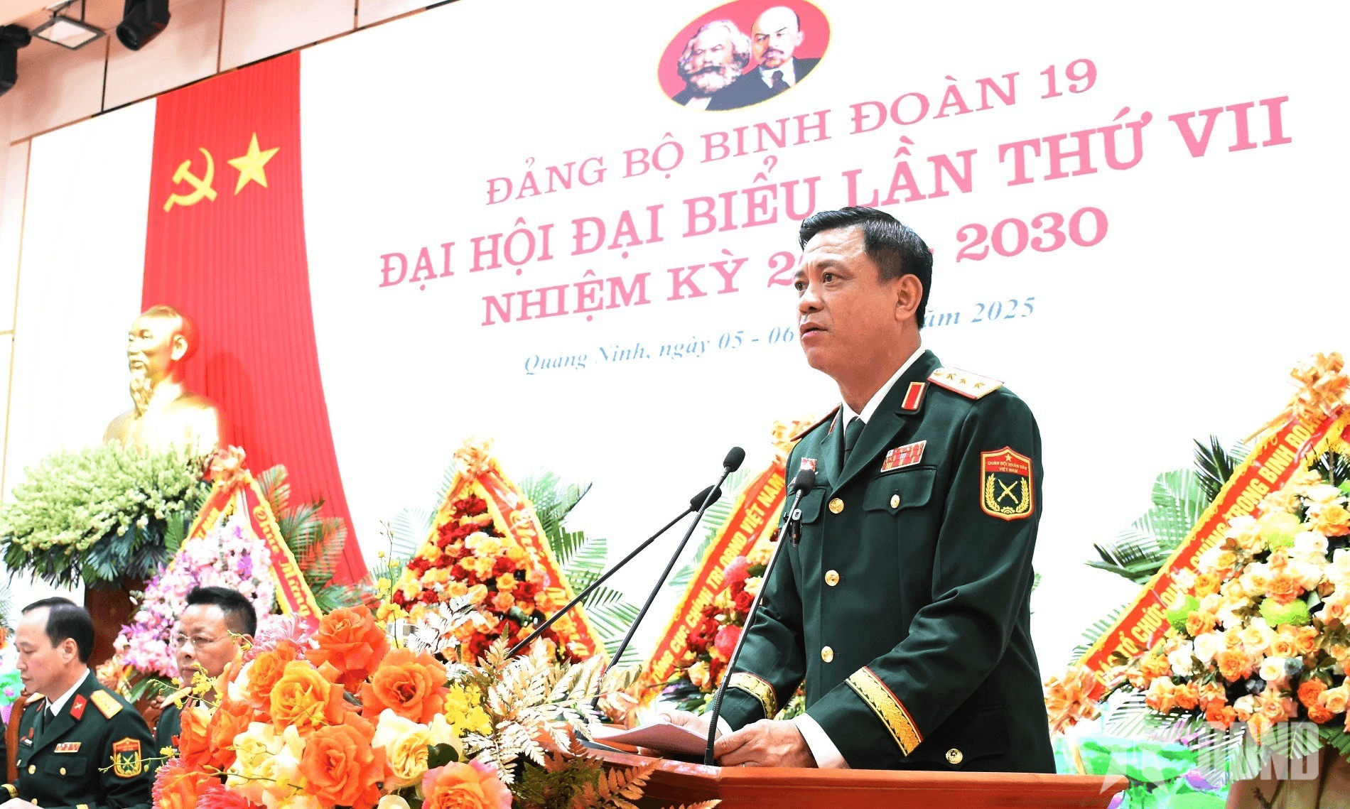 Thượng tướng Nguyễn Trường Thắng dự, chỉ đạo Đại hội đại biểu Đảng bộ Binh đoàn 19