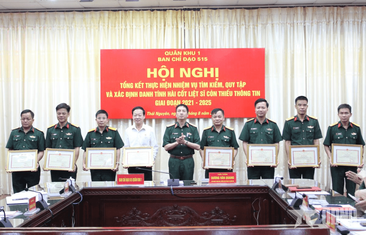 Quân khu 1 tổng kết công tác tìm kiếm, quy tập và xác định danh tính hài cốt liệt sĩ giai đoạn 2021-2025