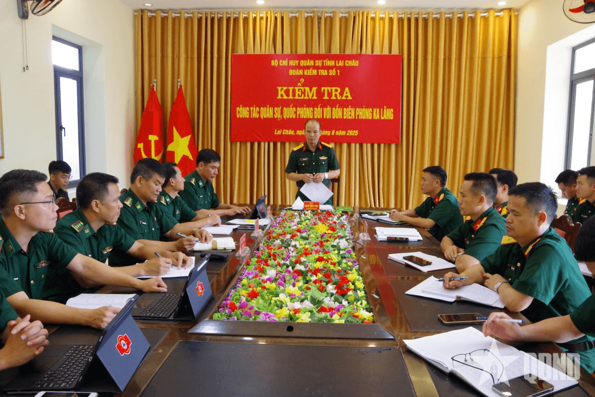 Bộ CHQS tỉnh Lai Châu kiểm tra, nắm tình hình tại các đồn Biên phòng trên địa bàn tỉnh