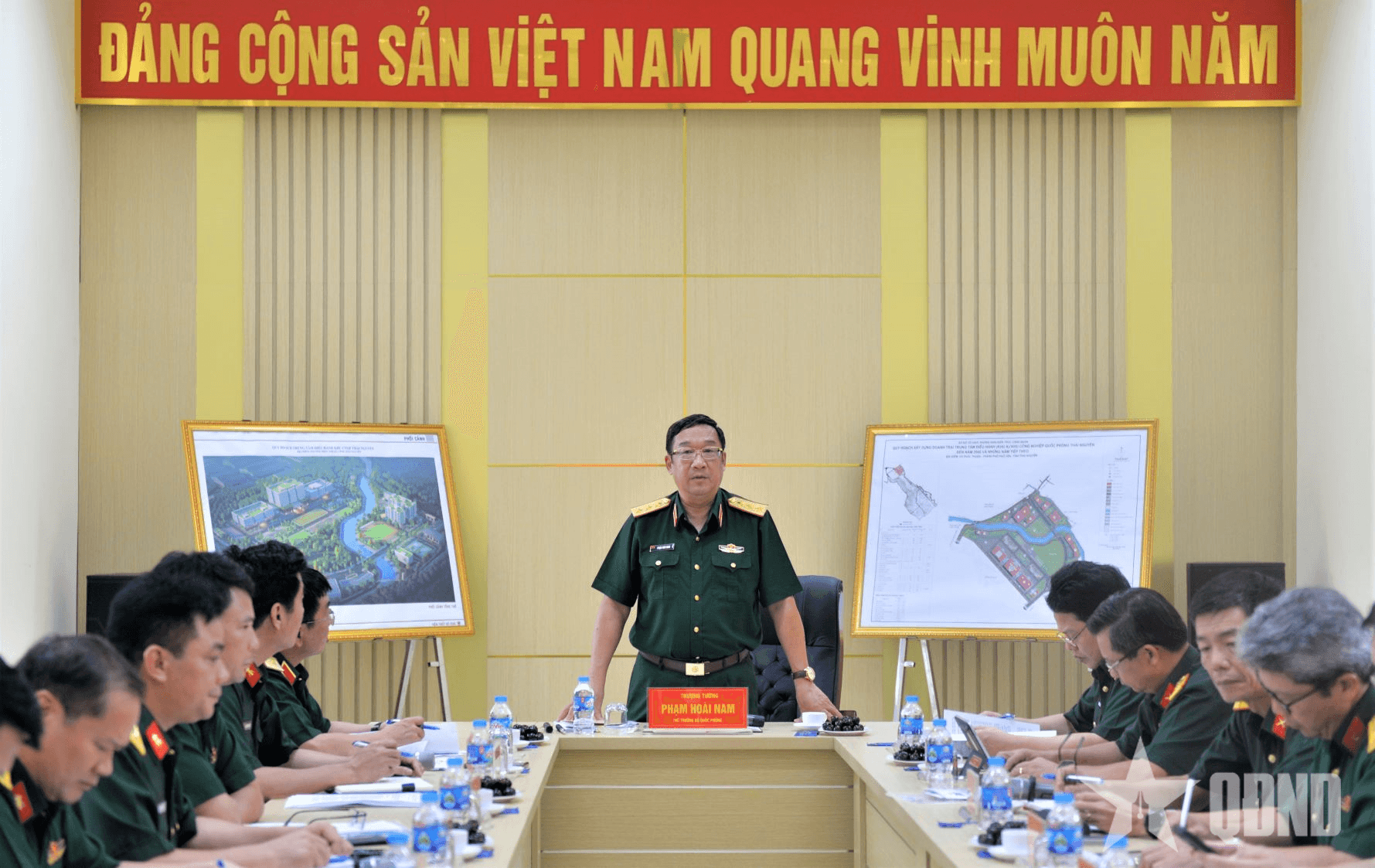 Thượng tướng Phạm Hoài Nam kiểm tra tiến độ các dự án thuộc khu Công nghiệp quốc phòng Thái Nguyên