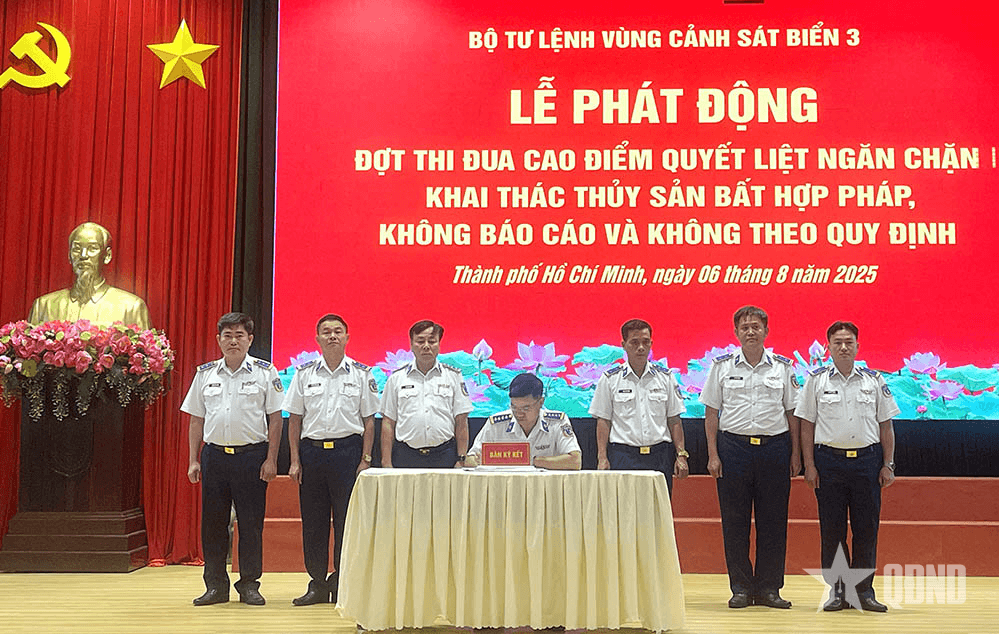 Vùng Cảnh sát biển 3 kiên quyết đấu tranh chống khai thác hải sản bất hợp pháp