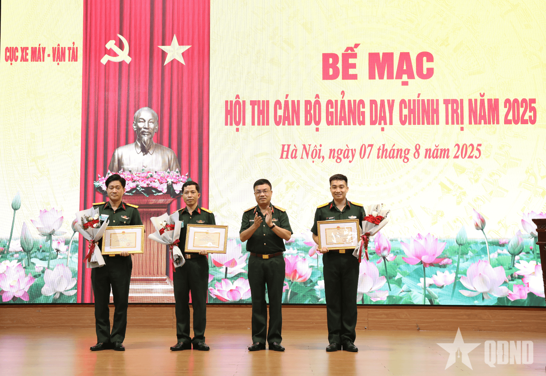 Cục Xe máy - Vận tải bế mạc Hội thi cán bộ giảng dạy chính trị năm 2025
