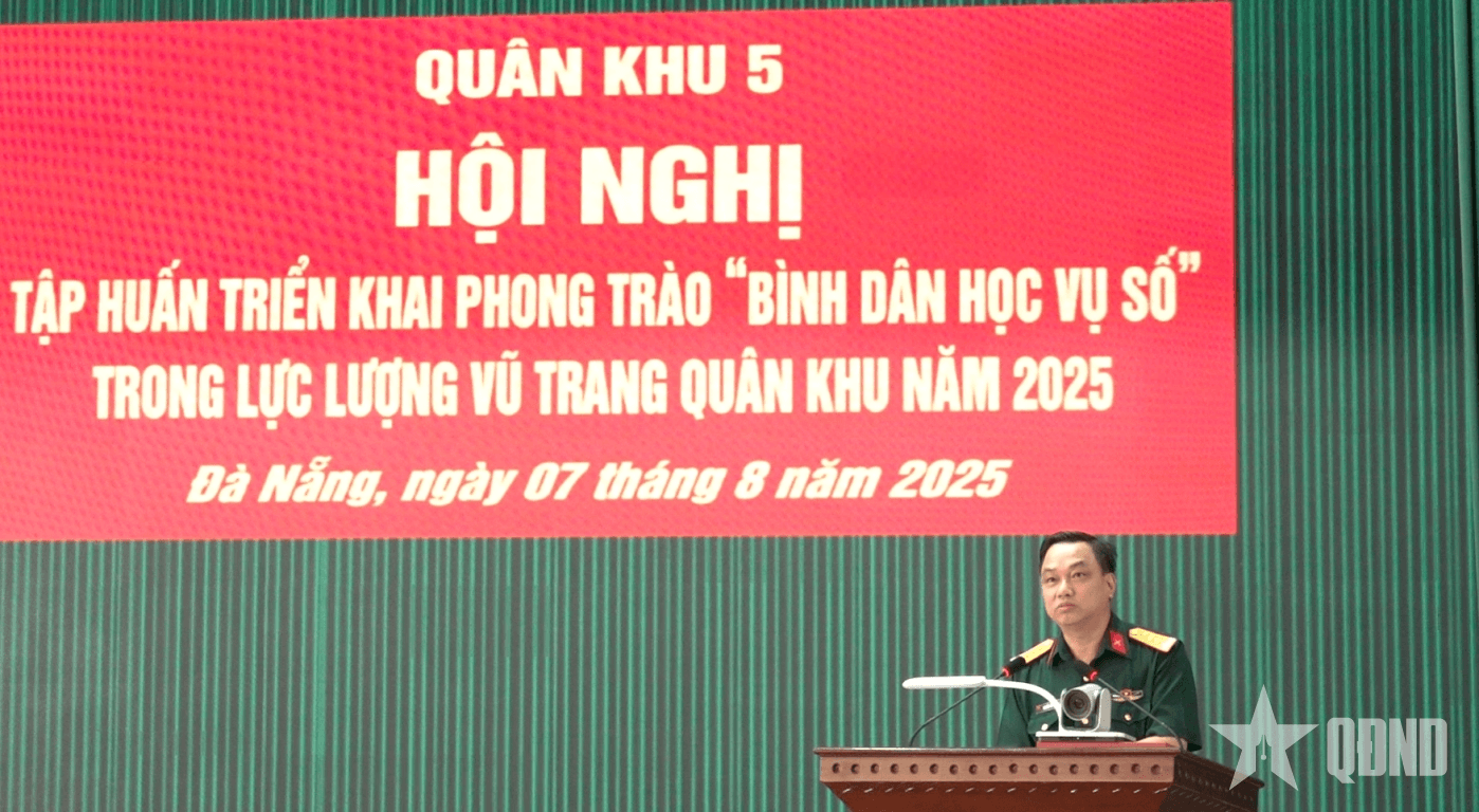 Quân khu 5 tập huấn triển khai phong trào “Bình dân học vụ số”