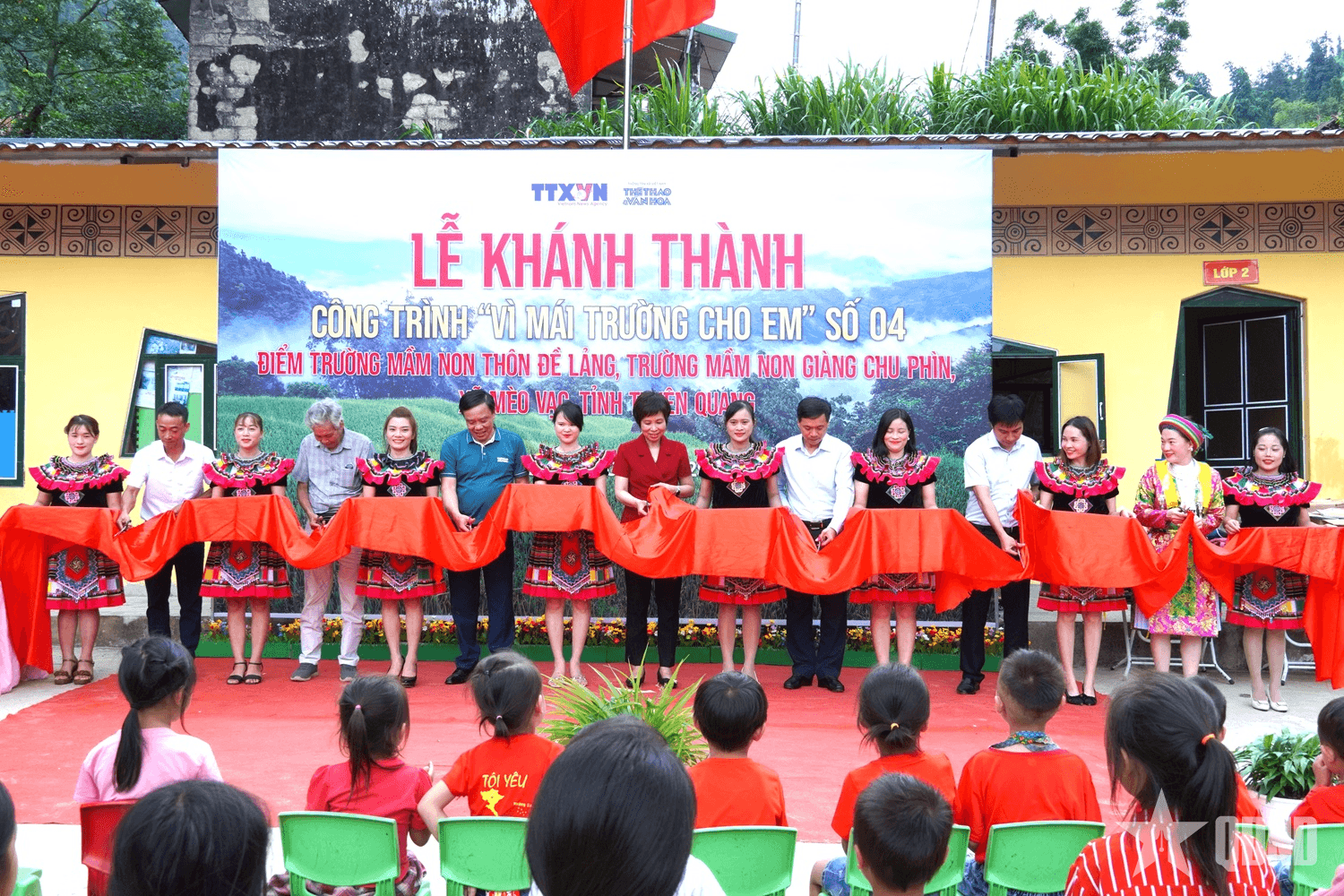 Thông tấn xã Việt Nam khánh thành điểm trường mầm non tại Tuyên Quang