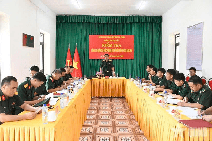 Bộ CHQS tỉnh Lai Châu kiểm tra kết quả thực hiện nhiệm vụ của các đồn Biên phòng