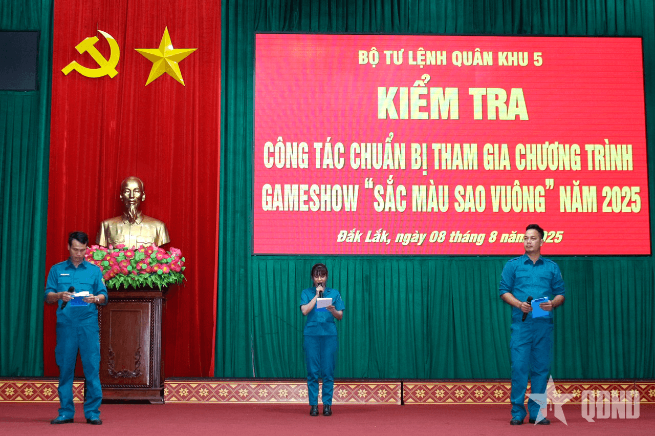 Quân khu 5 kiểm tra công tác chuẩn bị chương trình “Sắc màu sao vuông” của Bộ CHQS tỉnh Đắk Lắk