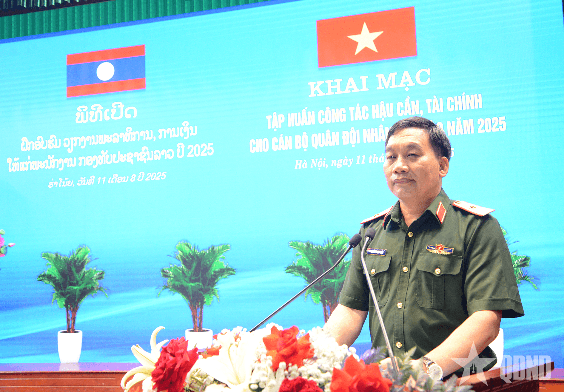 Khai mạc tập huấn công tác hậu cần, tài chính cho cán bộ Quân đội Lào năm 2025