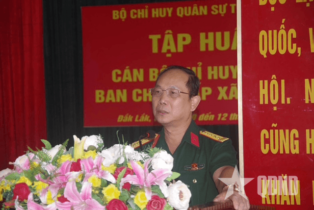 Tỉnh Đắk Lắk tập huấn cán bộ Ban CHQS cấp xã năm 2025