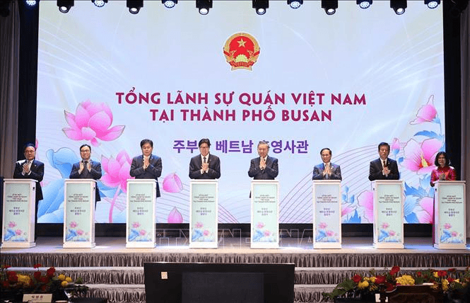 Tổng Bí thư Tô Lâm dự Lễ ra mắt Tổng Lãnh sự quán Việt Nam tại Busan, Hàn Quốc