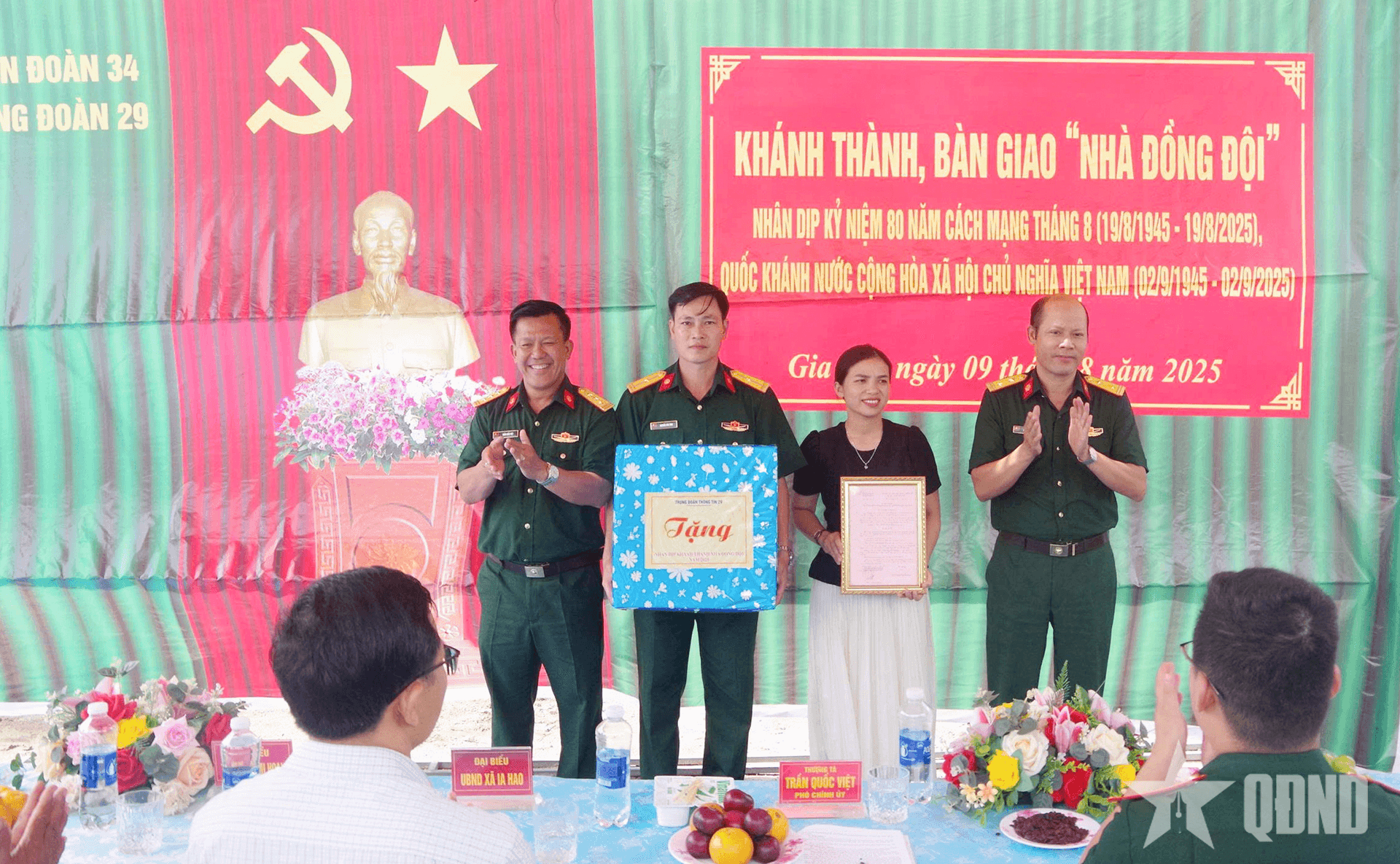 Trung đoàn Thông tin 29 (Quân đoàn 34): Khánh thành, bàn giao 5 căn nhà đồng đội