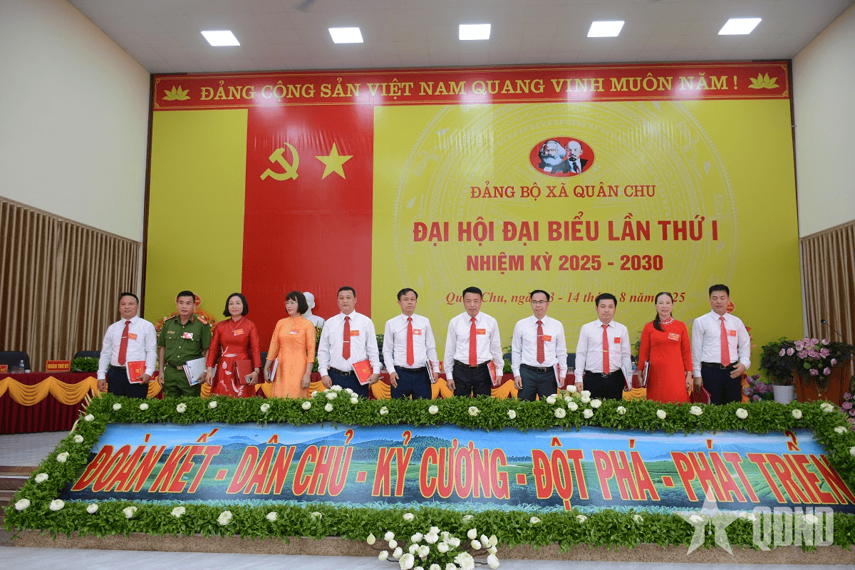 Đảng bộ xã Quân Chu (tỉnh Thái Nguyên) tổ chức Đại hội lần thứ I, nhiệm kỳ 2025-2030