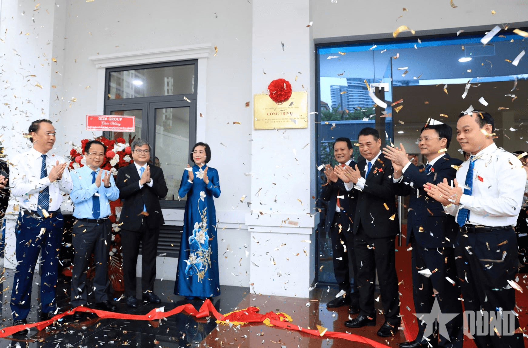 Phường Xuân Đỉnh (TP Hà Nội): Gắn biển công trình chào mừng Đại hội đại biểu Đảng bộ phường lần thứ I
