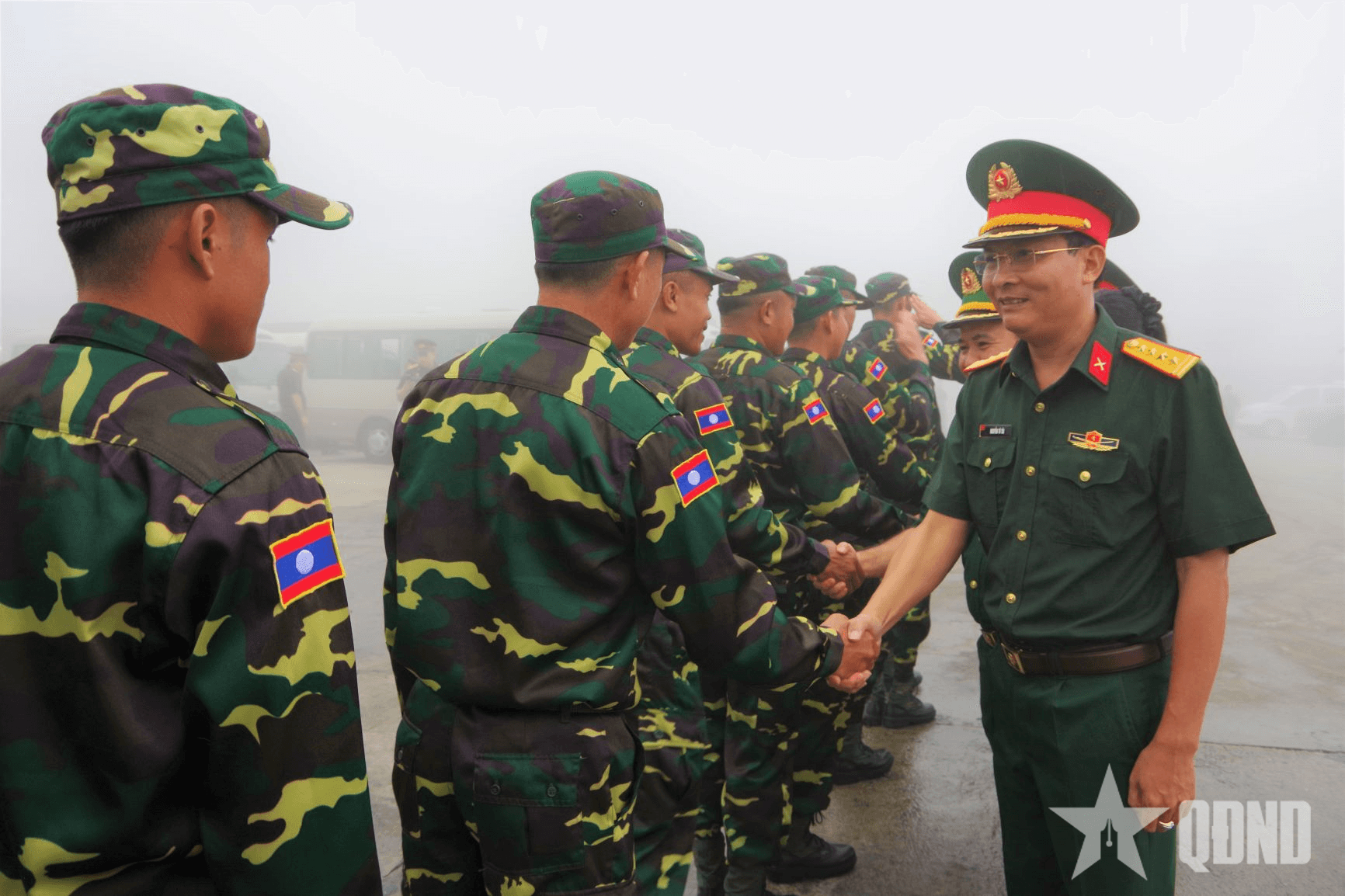 Đoàn QĐND Lào sang Việt Nam tham dự diễu binh, diễu hành dịp Quốc khánh 2-9