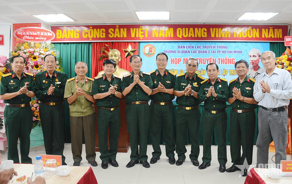 Ban liên lạc truyền thống Trường Sĩ quan Lục quân 2 tại TP Hồ Chí Minh họp mặt kỷ niệm 64 năm Ngày thành lập