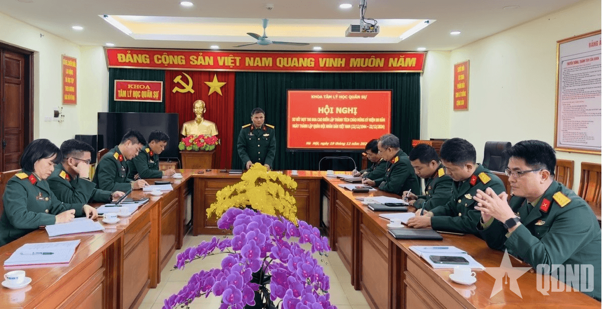 Khoa Tâm lý học Quân sự: Đổi mới, sáng tạo, góp phần xây dựng Học viện Chính trị vững mạnh toàn diện