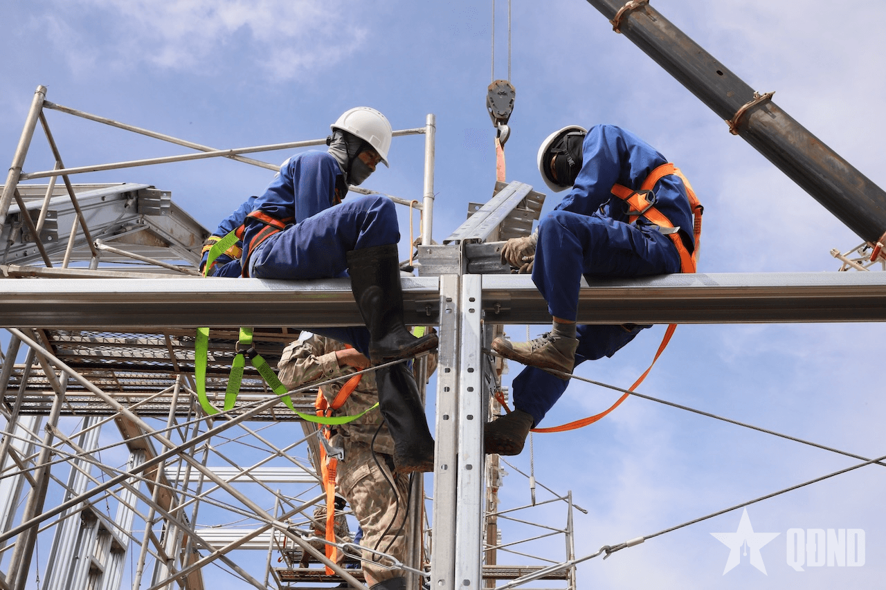 Đội​ Công binh số 3 Việt Nam thi công Kho hậu cần chiến lược của Phái bộ UNISFA