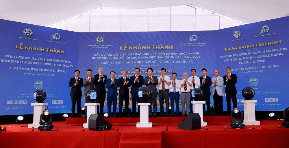 Khánh thành Nhà máy xử lý nước thải Yên Xá