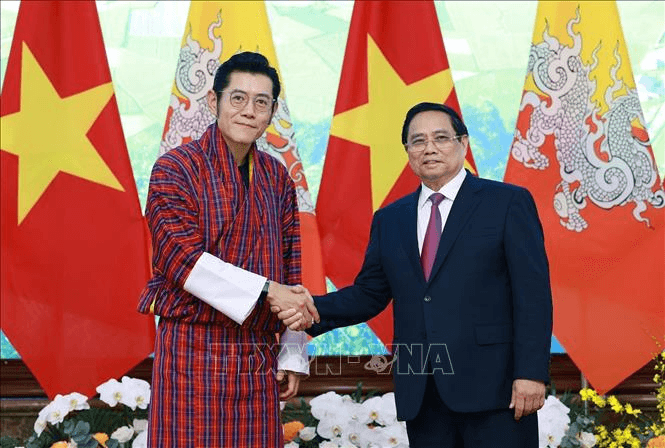 Thủ tướng hội kiến Quốc vương Bhutan Jigme Khesar Namgyel Wangchuck