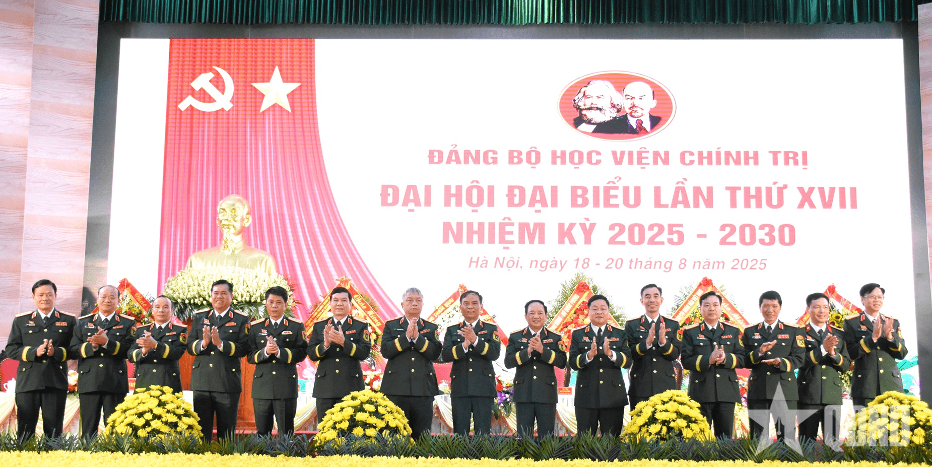 Đại tướng Trịnh Văn Quyết dự, chỉ đạo Đại hội đại biểu Đảng bộ Học viện Chính trị lần thứ XVII