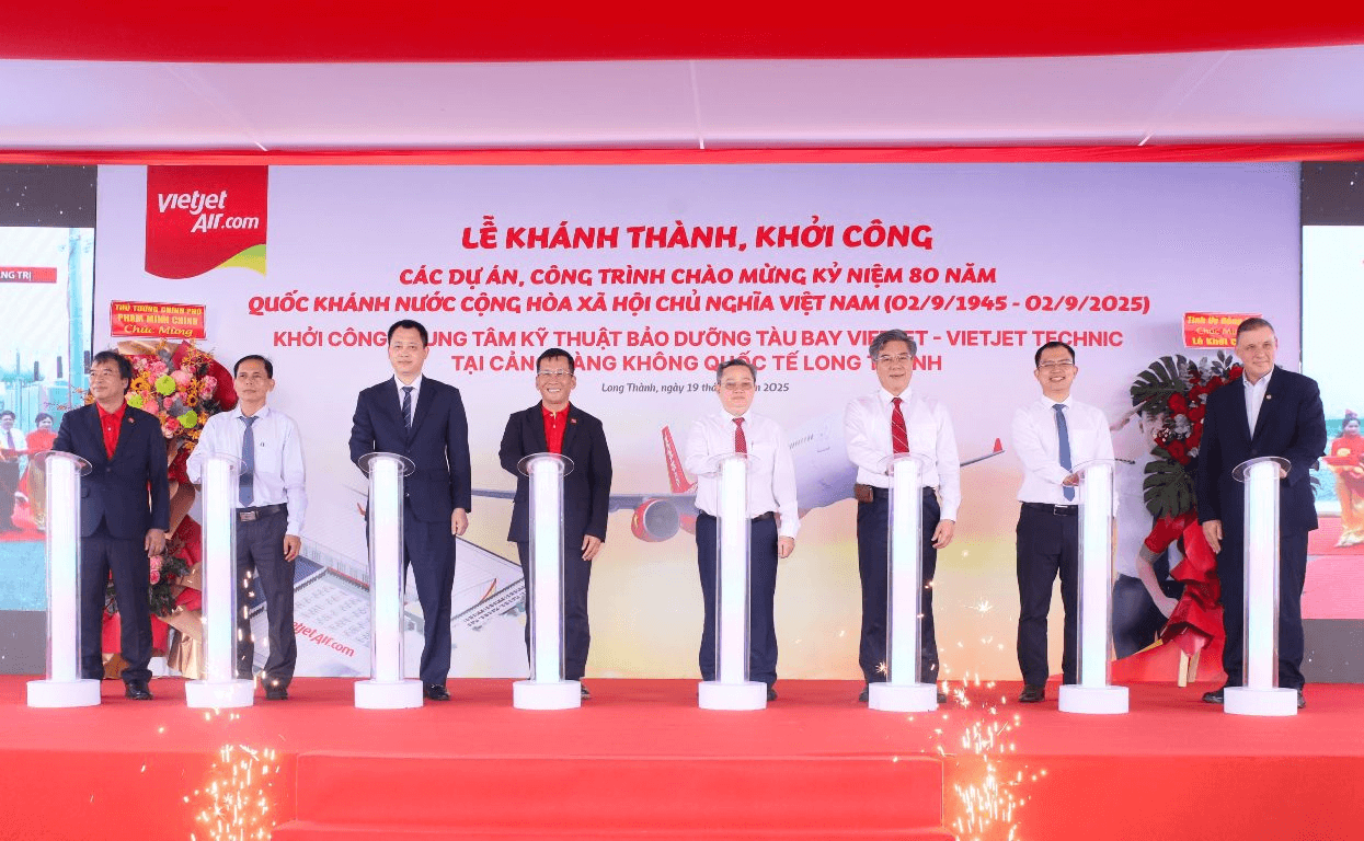 Vietjet khởi công Trung tâm Kỹ thuật bảo dưỡng tàu bay tại Long Thành - bước tiến mới của hàng không Việt Nam