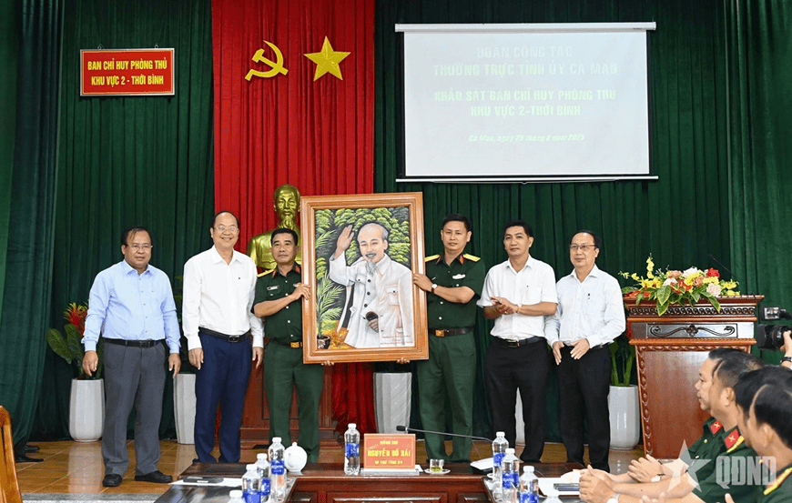 Cà Mau: Xây dựng ban chỉ huy phòng thủ khu vực ngày càng vững chắc