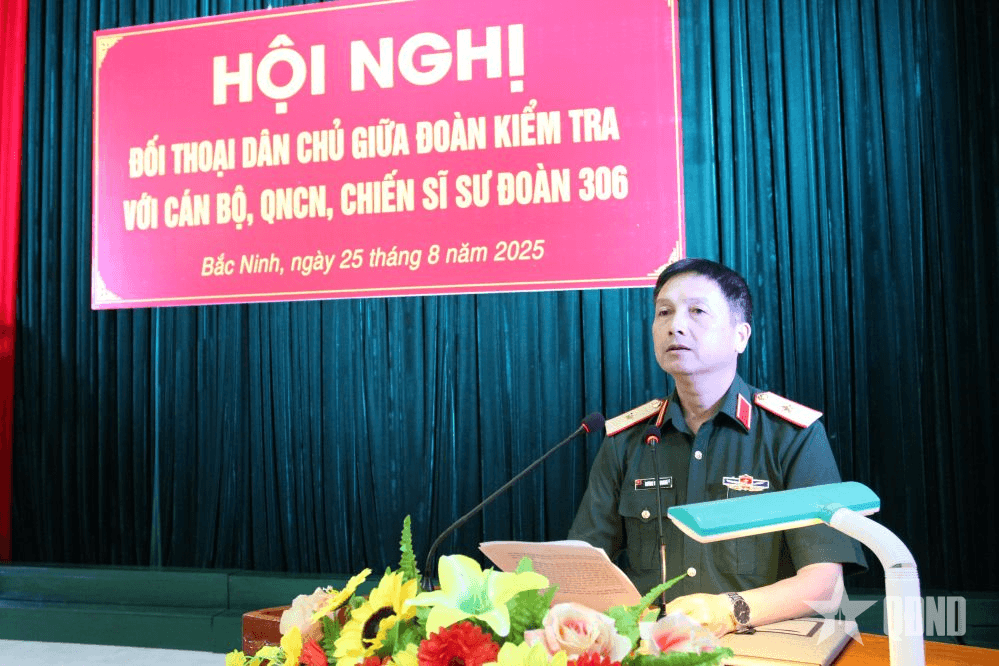 Quân khu 1 kiểm tra thực hiện quy chế dân chủ cơ sở tại Sư đoàn 306