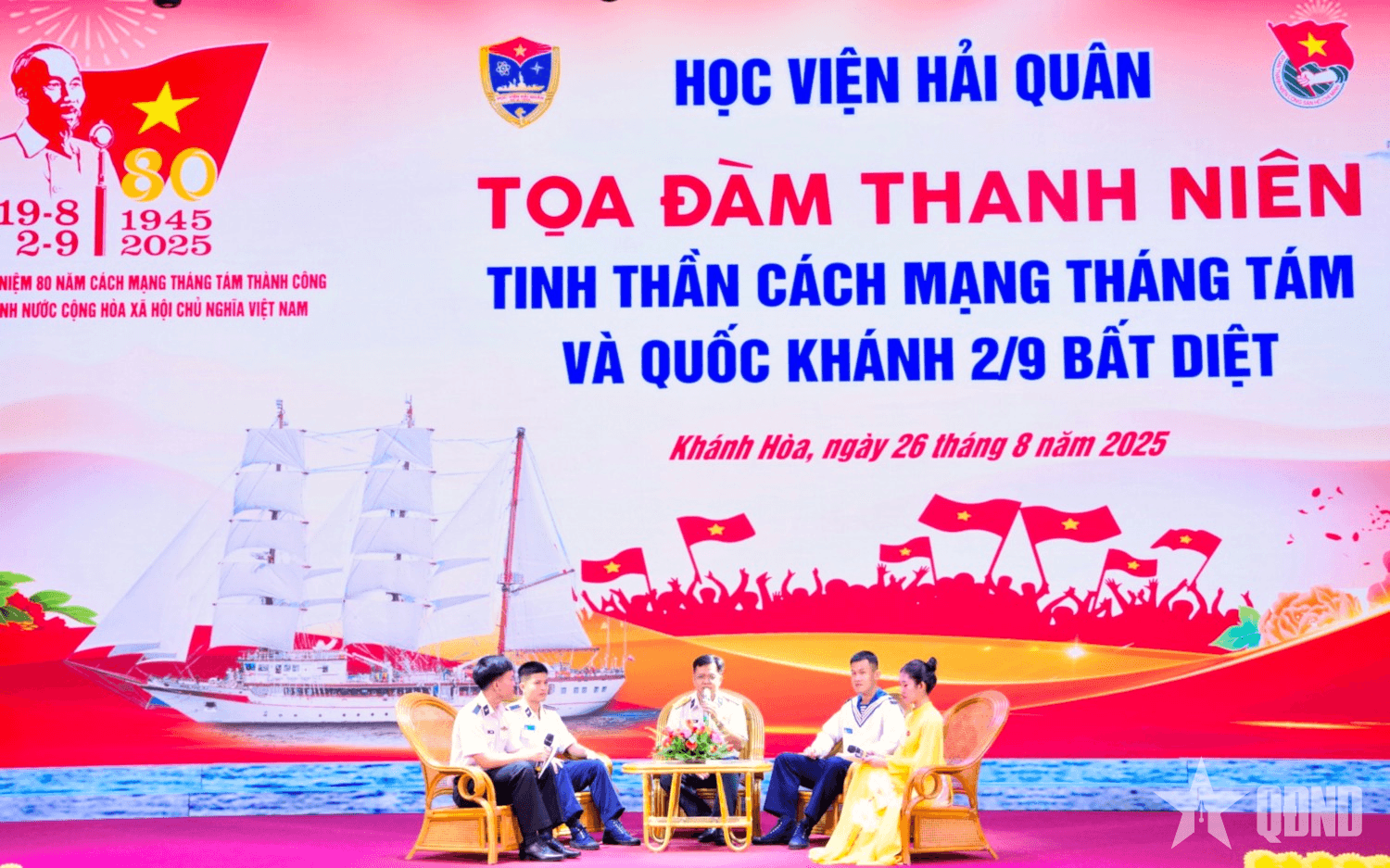 Học viện Hải quân tọa đàm thanh niên “Tinh thần Cách mạng Tháng Tám và Quốc khánh 2-9 bất diệt”