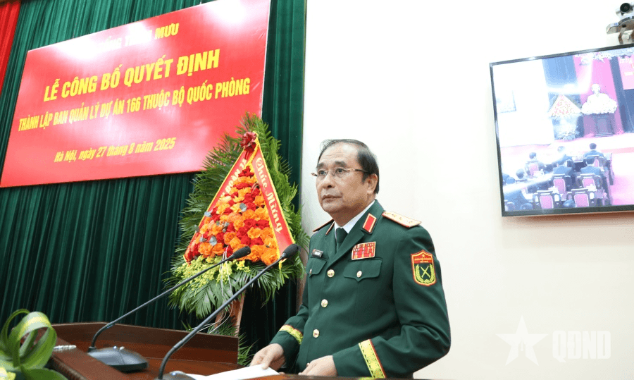 Thành lập Ban Quản lý dự án 166 thuộc Bộ Quốc phòng