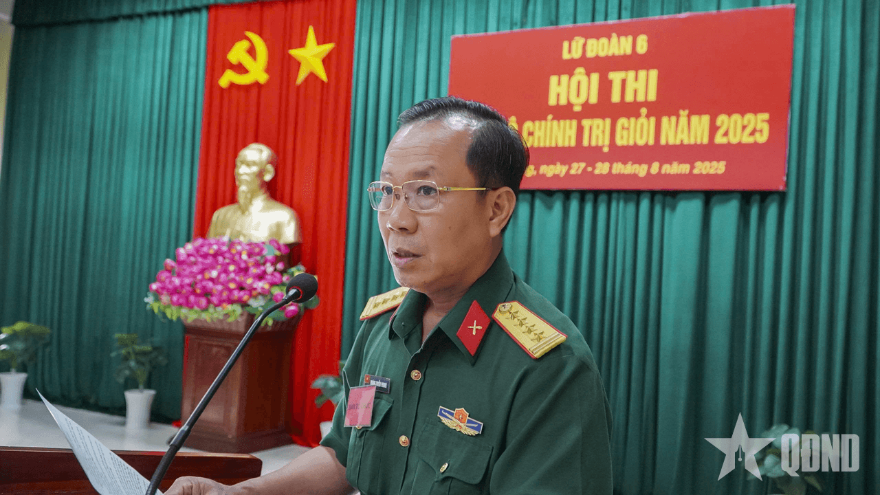 Lữ đoàn Pháo binh 6 (Quân khu 9): Hội thi cán bộ chính trị giỏi năm 2025