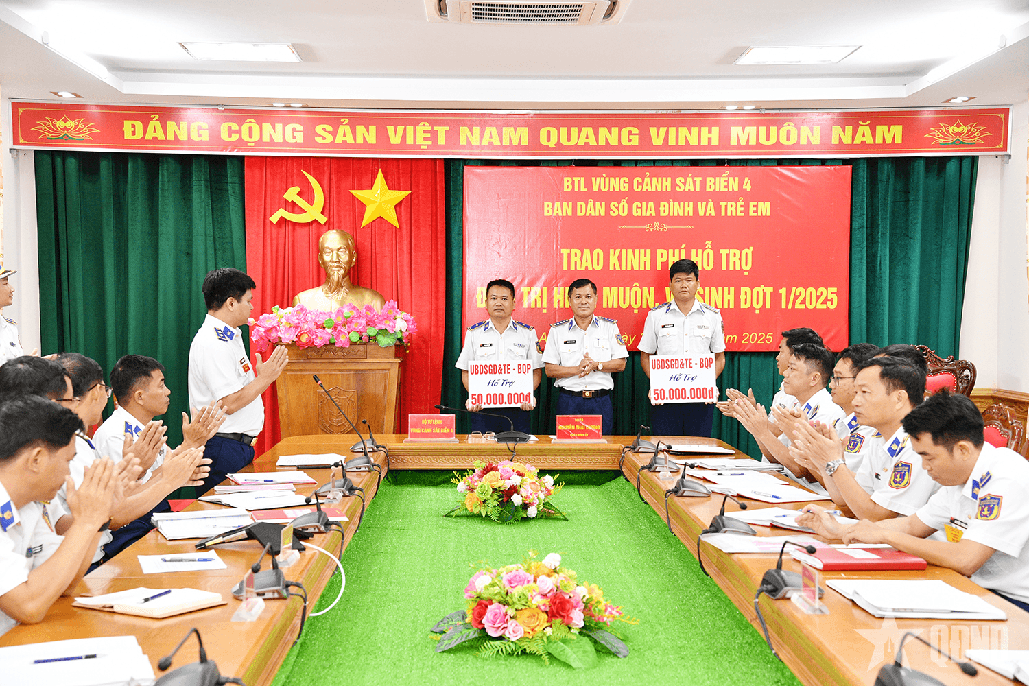 Bộ tư lệnh Vùng Cảnh sát biển 4 hỗ trợ gia đình quân nhân điều trị vô sinh, hiếm muộn