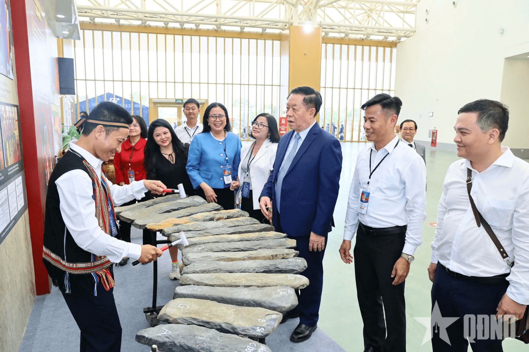 Không gian trưng bày tại Triển lãm thành tựu đất nước của tỉnh Đồng Nai hút khách tham quan