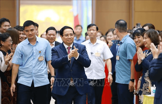 Thủ tướng Phạm Minh Chính chủ trì Hội nghị 80 năm doanh nghiệp đồng hành cùng đất nước
