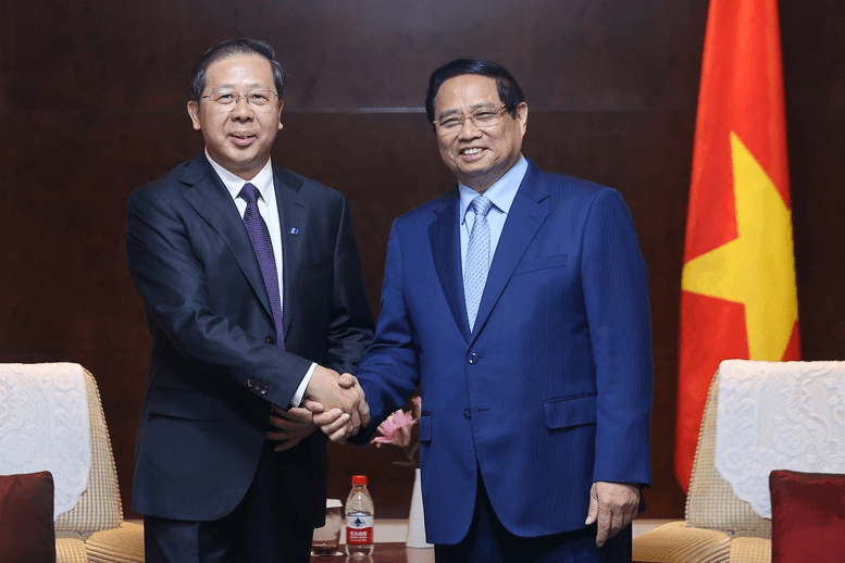Thủ tướng Phạm Minh Chính làm việc với các tập đoàn hàng đầu của Trung Quốc