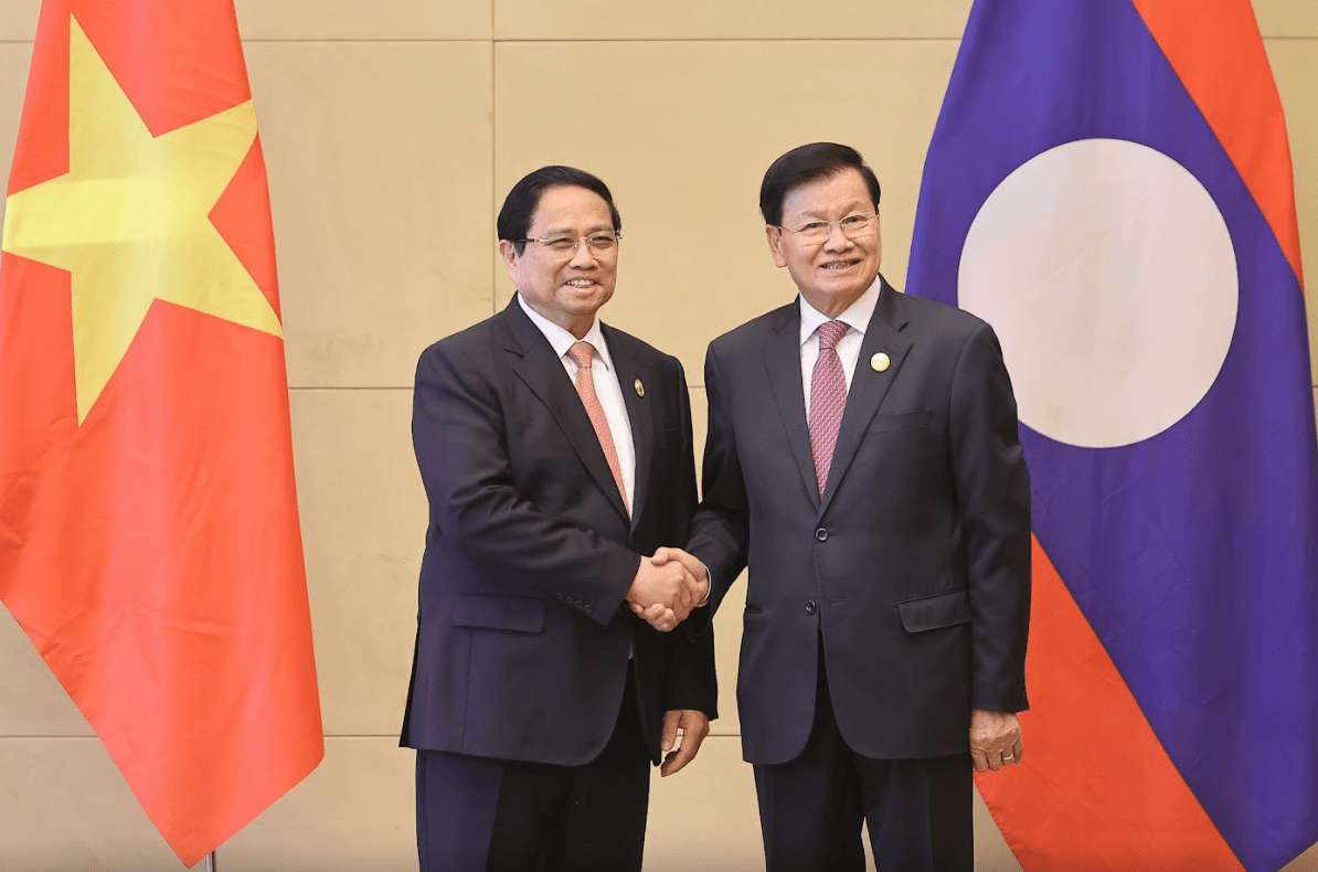 Thủ tướng Phạm Minh Chính hội kiến Tổng Bí thư, Chủ tịch nước Lào Thongloun Sisoulith