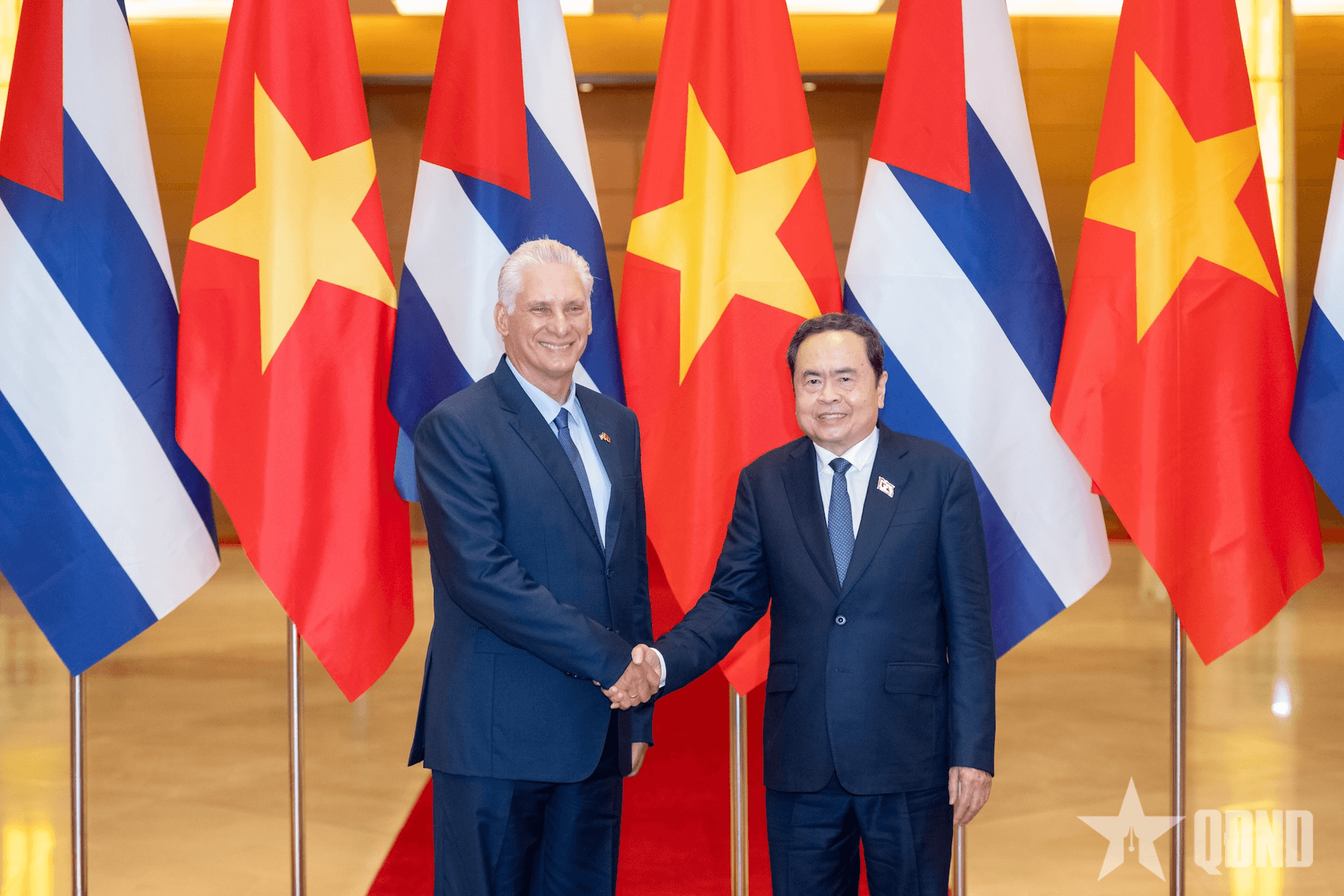 Chủ tịch Quốc hội Trần Thanh Mẫn hội kiến Bí thư Thứ nhất, Chủ tịch nước Cộng hòa Cuba Miguel Díaz-Canel Bermúdez