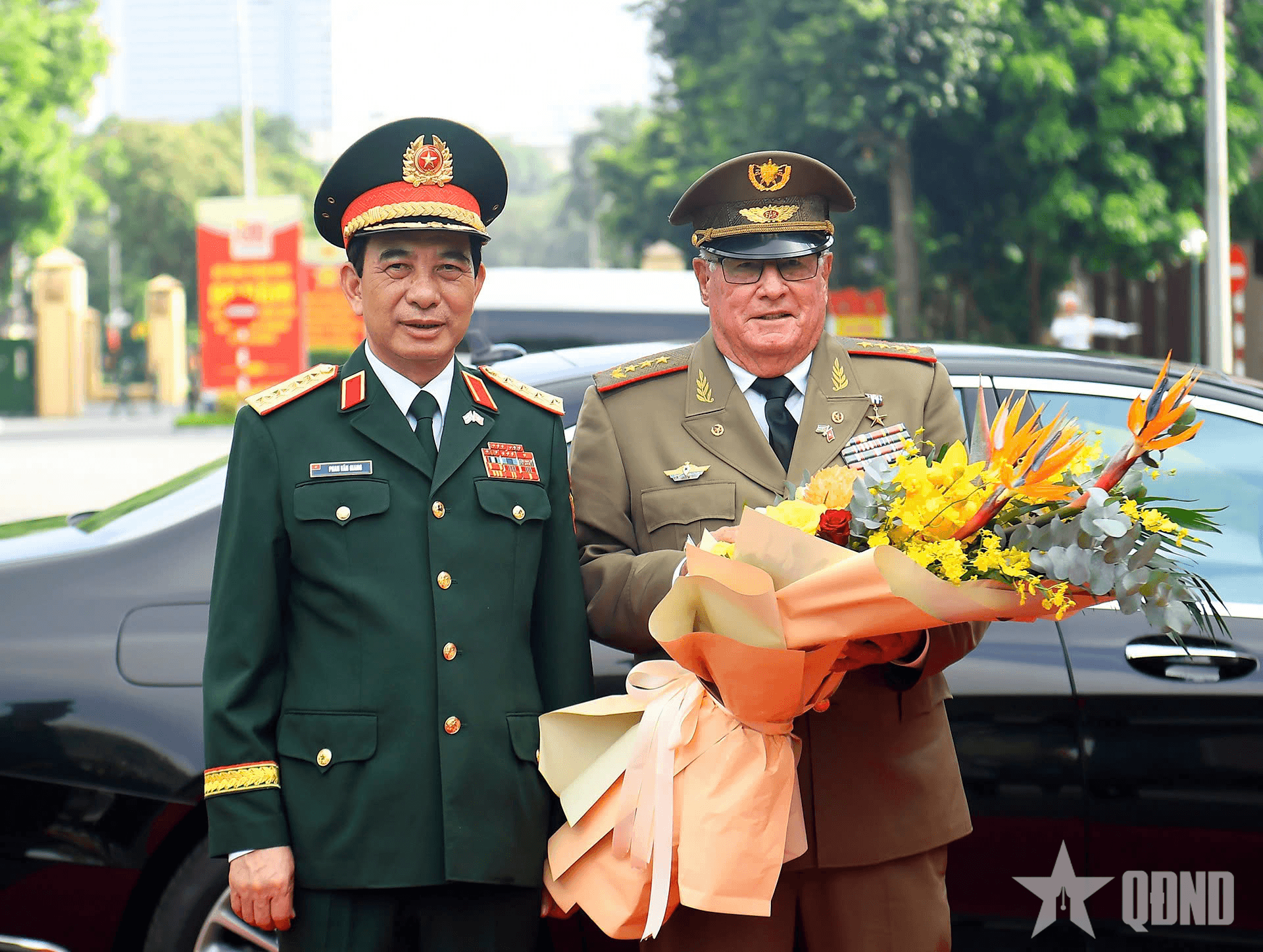 Đại tướng Phan Văn Giang chủ trì Lễ đón Bộ trưởng Bộ các Lực lượng vũ trang cách mạng Cuba