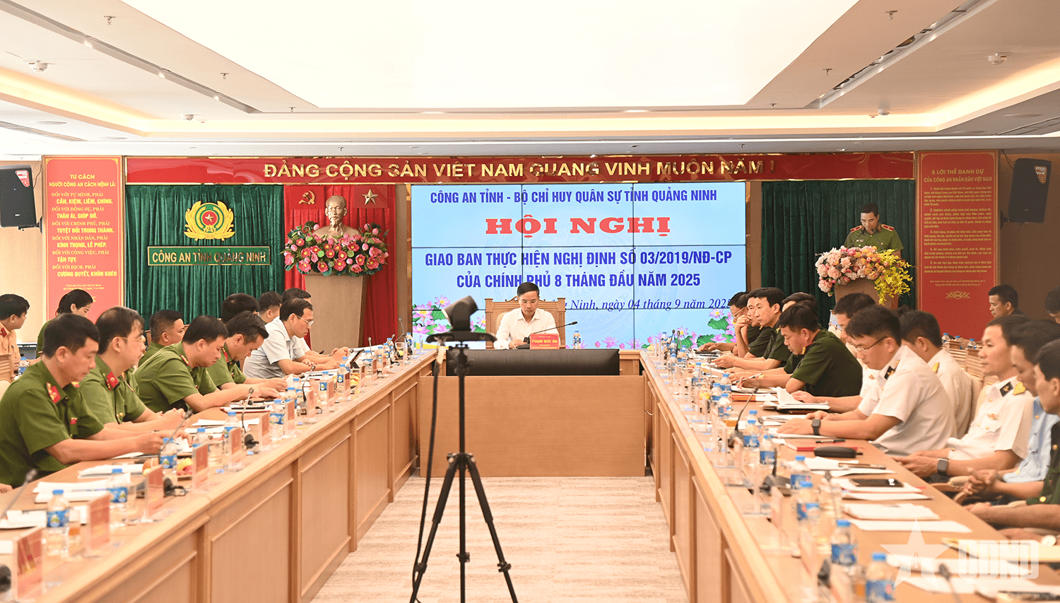 Công an tỉnh-Bộ CHQS tỉnh Quảng Ninh: Giao ban thực hiện Nghị định số 03/2019/NĐ-CP của Chính phủ
