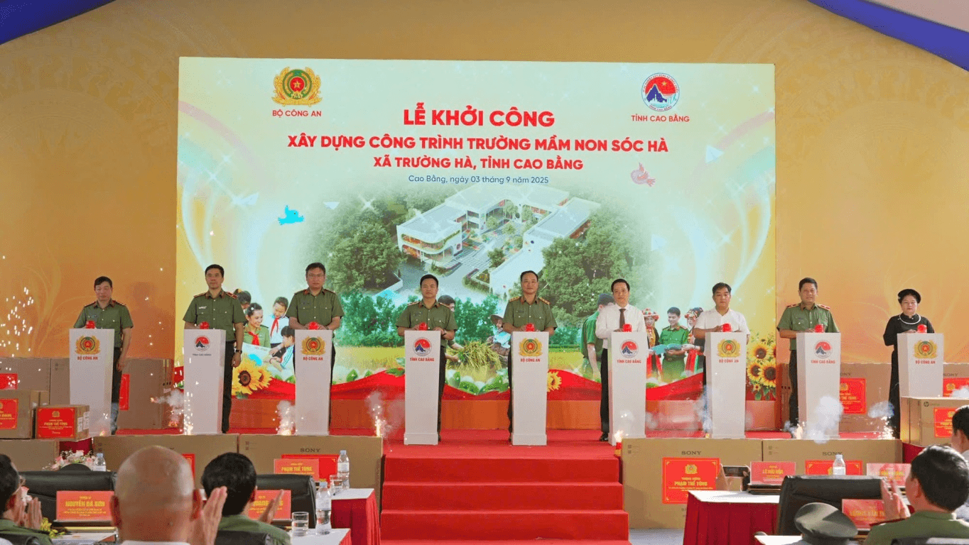 Khởi công xây dựng Trường Mầm non Sóc Hà (tỉnh Cao Bằng)