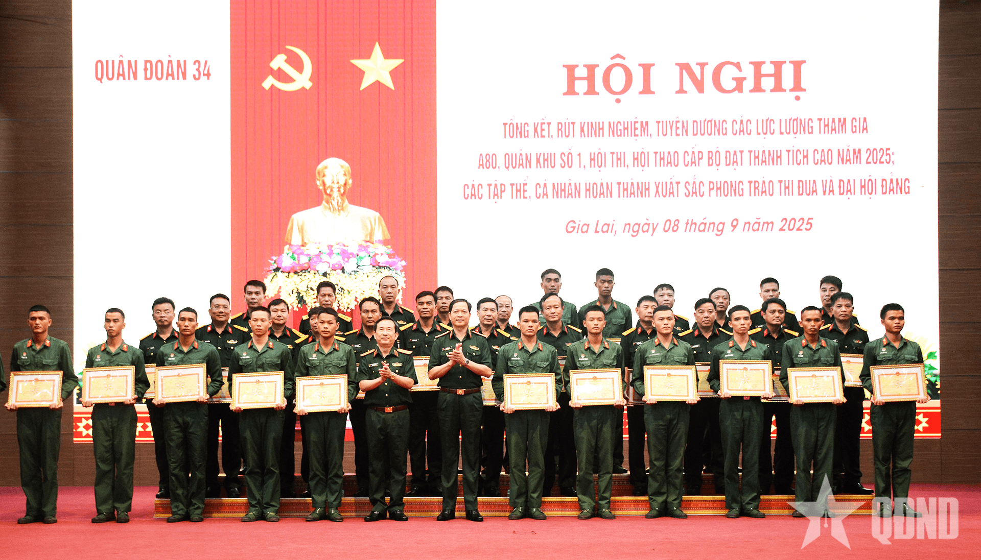 Quân đoàn 34 tuyên dương, khen thưởng cán bộ, chiến sĩ tham gia nhiệm vụ A80
