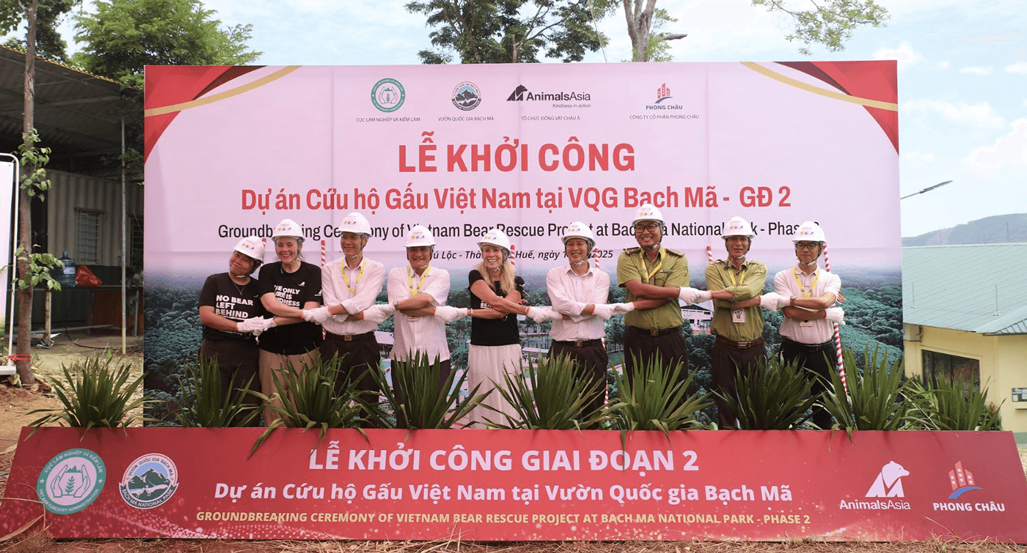 Khởi công giai đoạn 2 Trung tâm Cứu hộ gấu Việt Nam tại Vườn quốc gia Bạch Mã, Huế