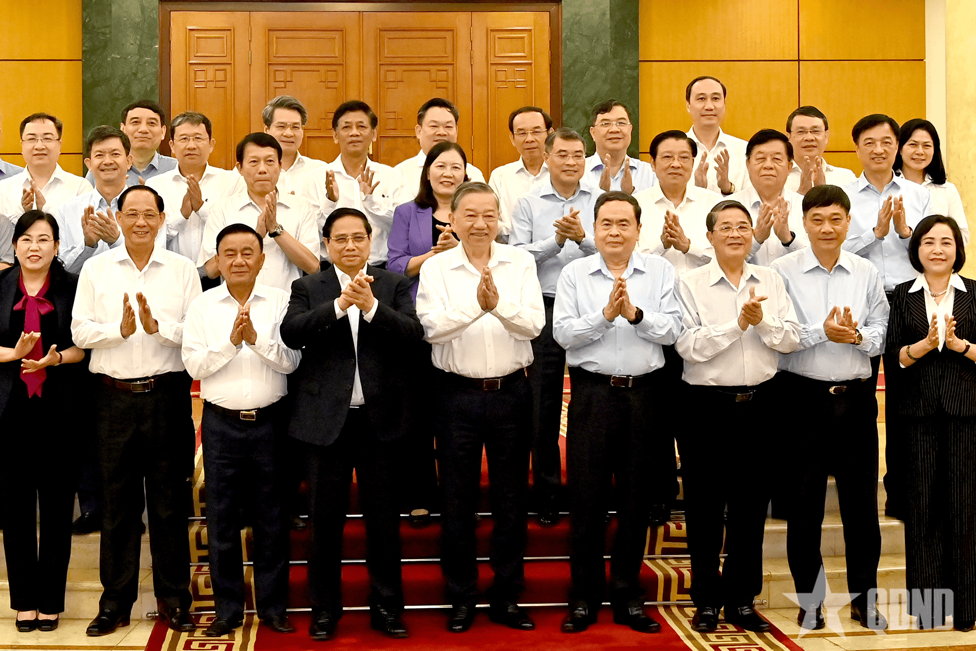 Tổng Bí thư Tô Lâm chủ trì cuộc làm việc của Bộ Chính trị với Ban Thường vụ Đảng ủy Quốc hội