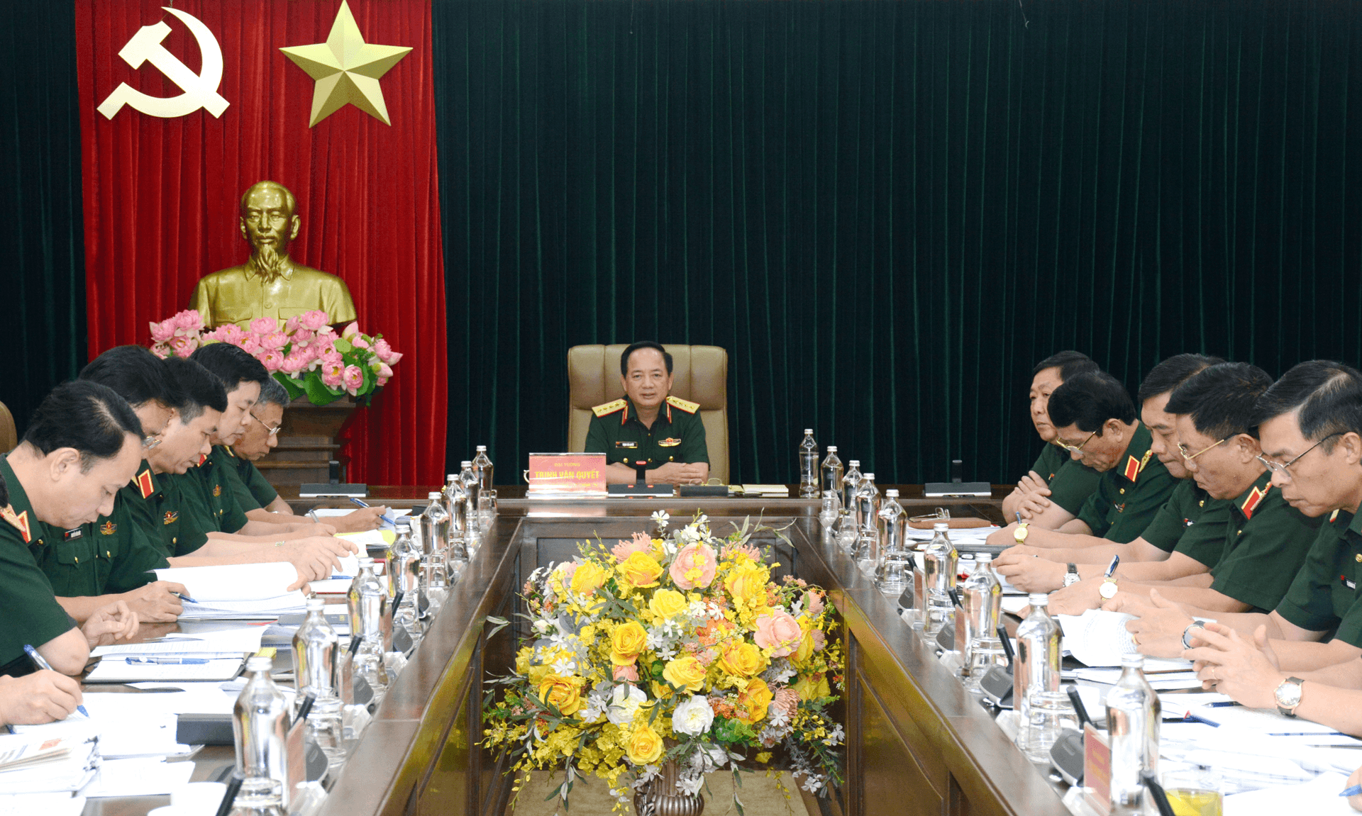 Đại tướng Trịnh Văn Quyết chủ trì làm việc với các cơ quan, đơn vị về công tác chuẩn bị Đại hội Đảng bộ Quân đội lần thứ XII