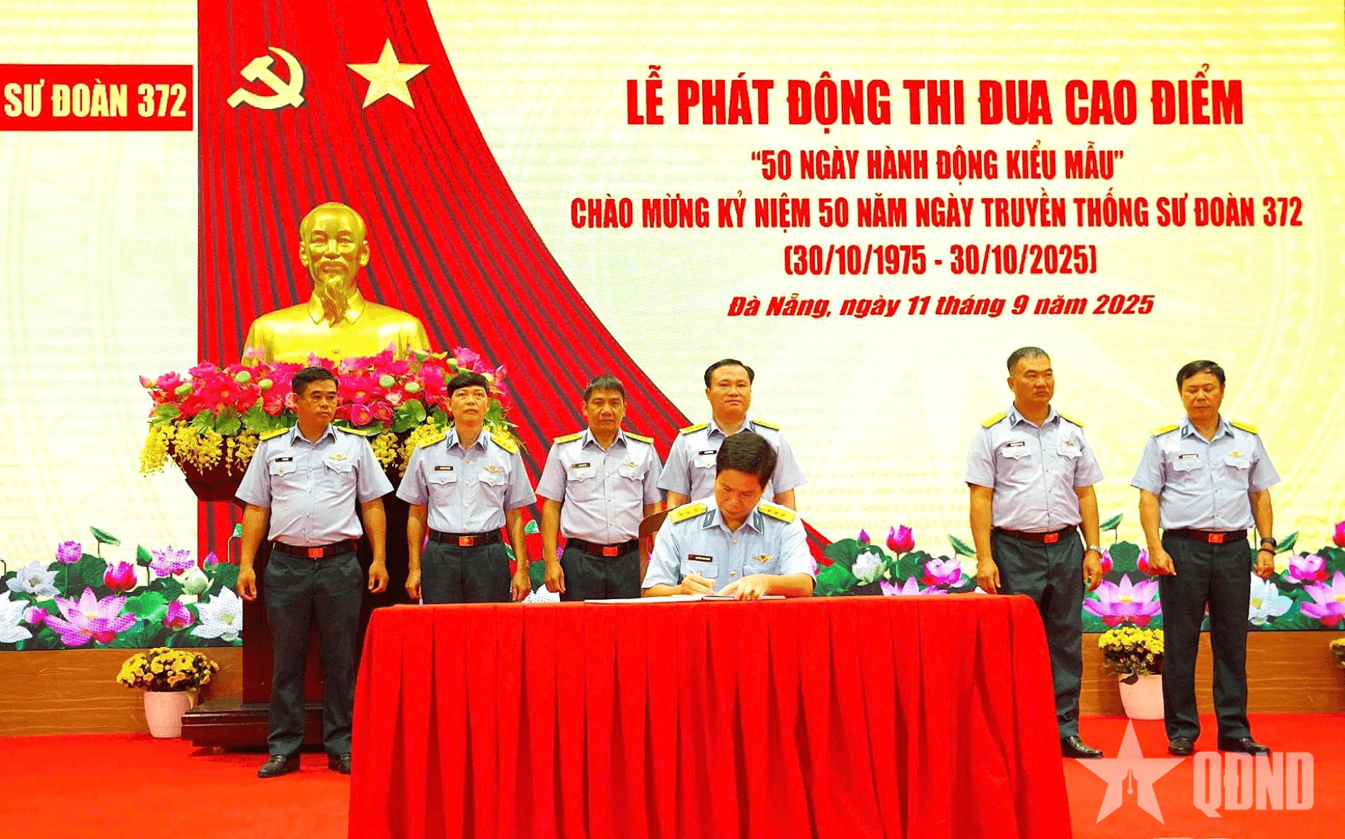 Sư đoàn 372 tổ chức đợt thi đua cao điểm "50 ngày hành động kiểu mẫu"