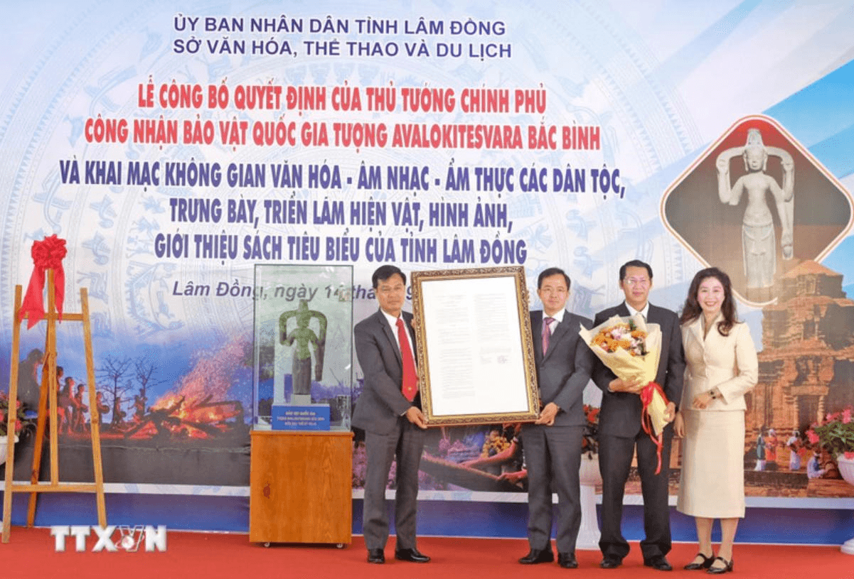 Lâm Đồng công bố Bảo vật Quốc gia tượng Avalokitesvara Bắc Bình