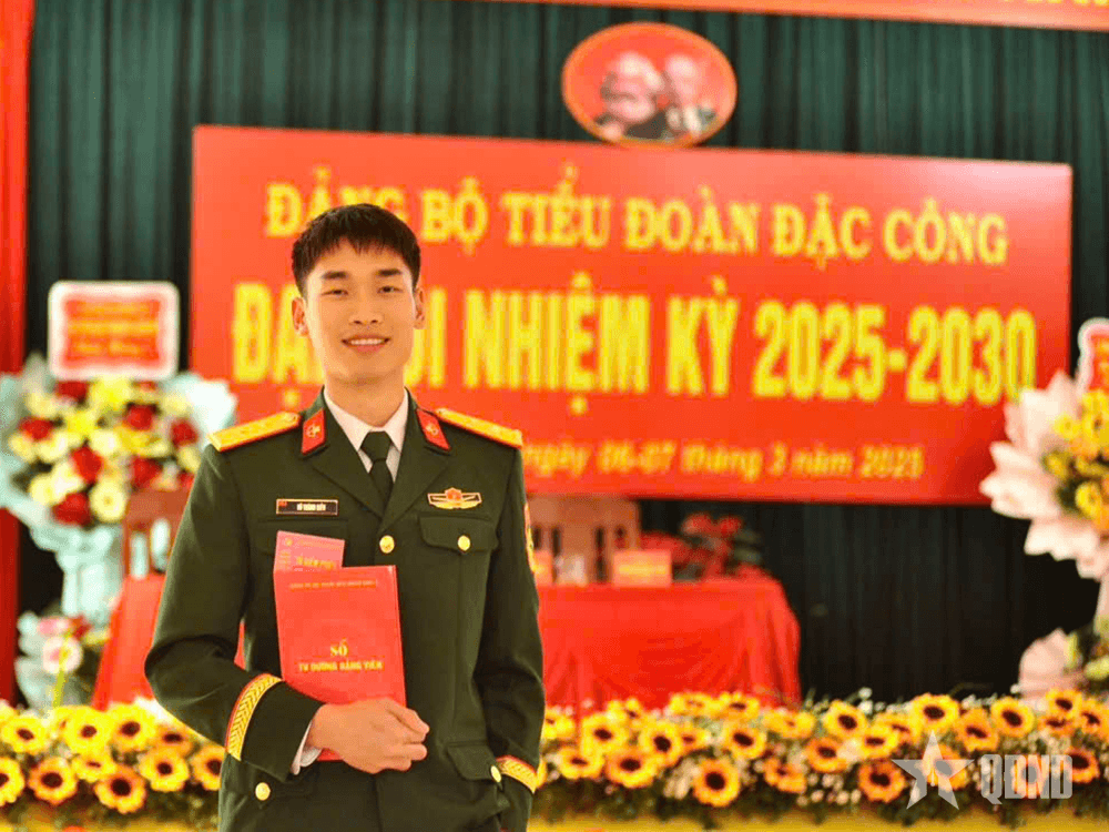 Trung úy Vũ Thành Kiên - Tấm gương cán bộ trẻ tiêu biểu trong huấn luyện và hội thao