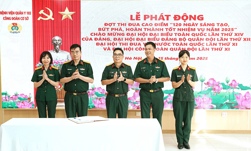 Công đoàn cơ sở Bệnh viện Quân y 103 phát động thi đua