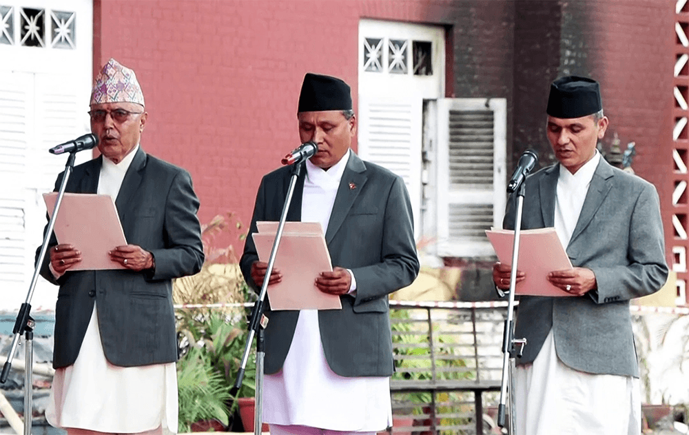 Thủ tướng lâm thời Nepal công bố thành phần nội các